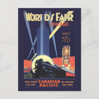Chicago World's Fair 1933 Vintage Postcard