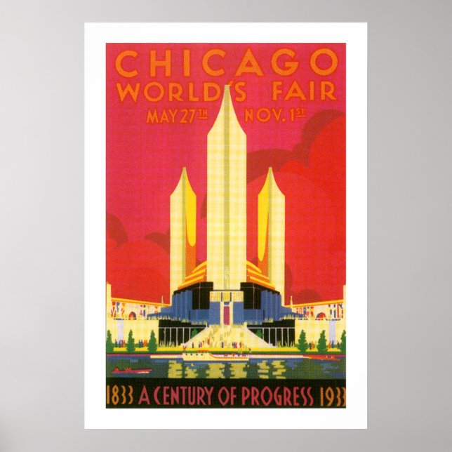 Chicago Worlds Fair Poster (Front)