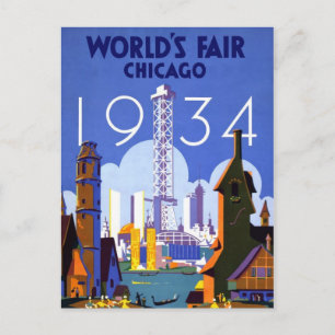 Chicago World's Fair Vintage Postcard