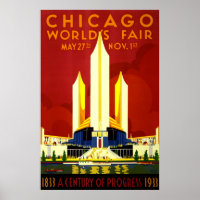 Chicago World's Fair Vintage Travel