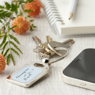 Chicagoan At Heart Keyring, Chicago Key Ring