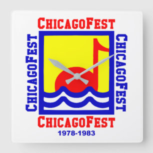 ChicagoFest, Chicago IL (1978-1983) Square Wall Clock