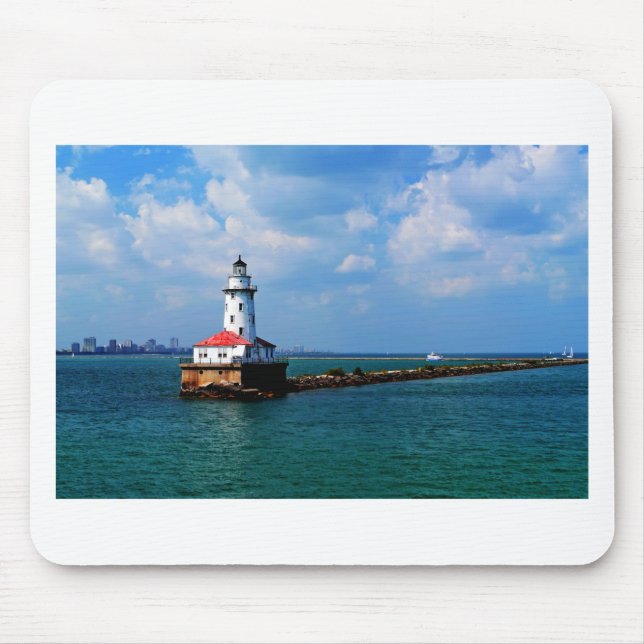 Chicago's Lighthouse Mouse Mat (Front)
