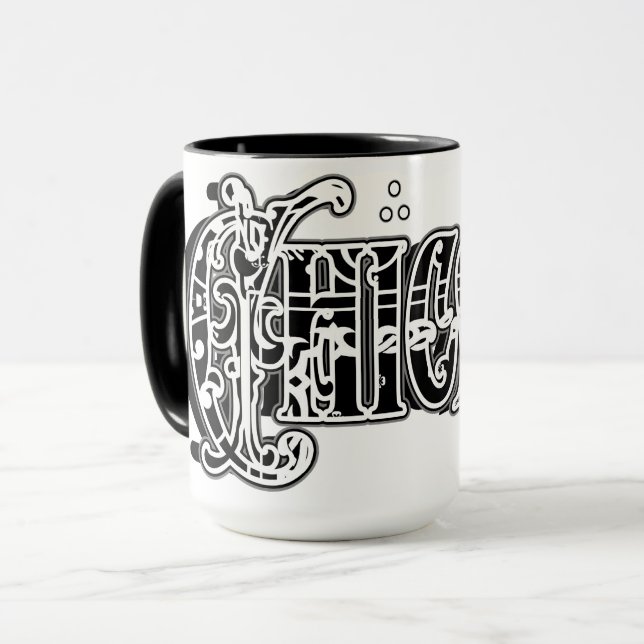 Chicana Bandanna print coffee Mug (Front Left)