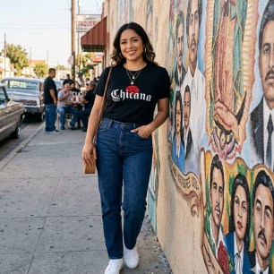 Chicana Red Rose T-Shirt