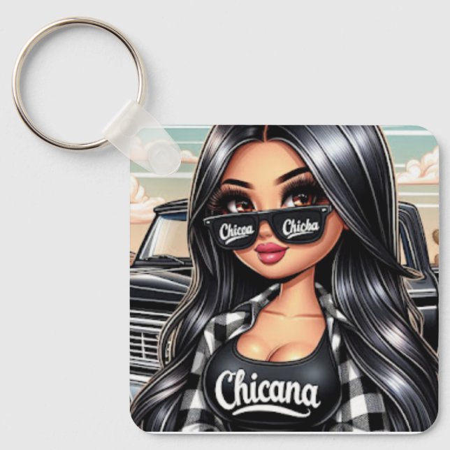 Chicana style keychain (Front)