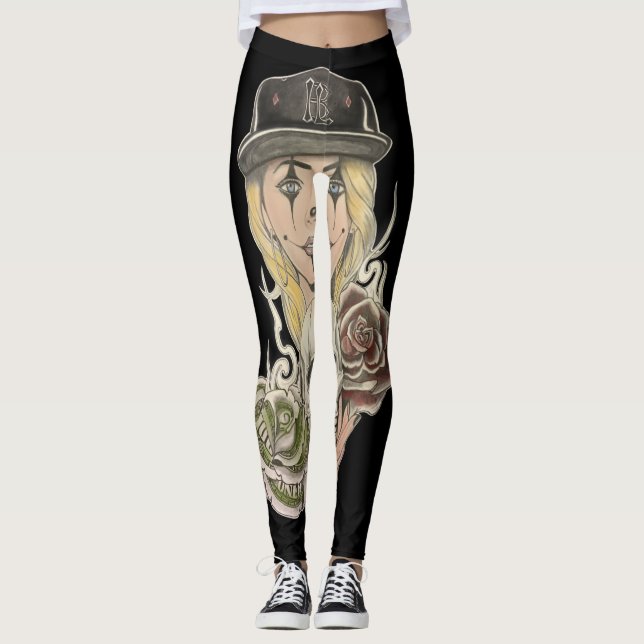 Chicano Art Leggings (Front)