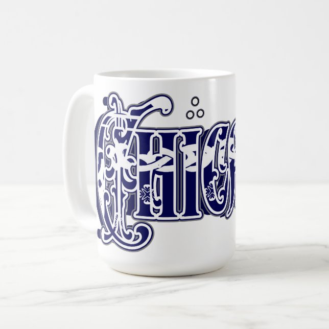 Chicano Bandanna print  Coffee Mug (Front Left)