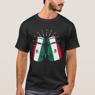 Chicano Boxers Gear Fans Mexican Flag Gloves Mexic T-Shirt
