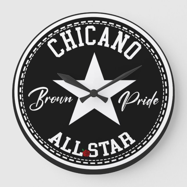 Chicano Brown Pride Wall clock (Front)