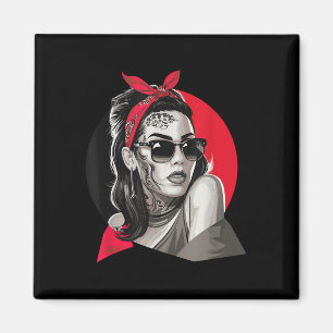 Chicano Chicana La Raza Barrio Tattoo Art Death _4 Magnet