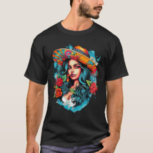 Chicano Chicana La Raza Barrio Tattoo Art Death _7 T-Shirt