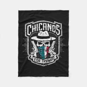 Chicanos For Trump Fleece Blanket