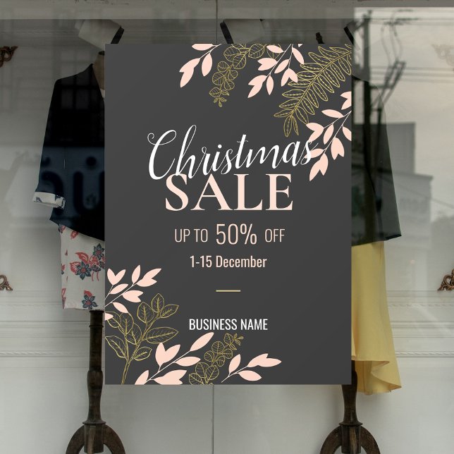 ChicChristmas Business Sale Business Promotion Ads Window Cling (ChicChristmas Business Sale Business Promotion Ads Window Cling)