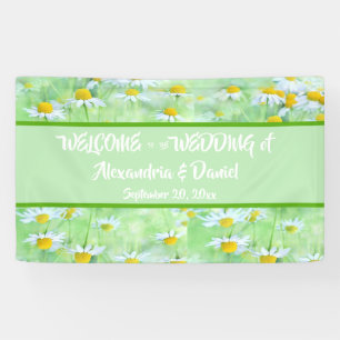 ChicGreen Daisy Floral Welcome All-Occasion Banner