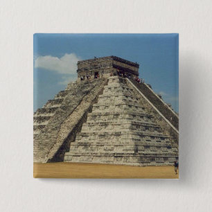 Chichen Itza 15 Cm Square Badge