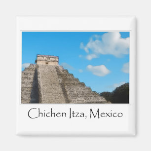 Chichen Itza Mayan Temple in Mexico Magnet