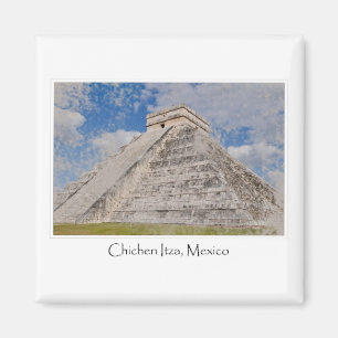 Chichen Itza Mayan Temple in Mexico Magnet