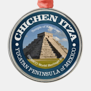 Chichen Itza Metal Tree Decoration