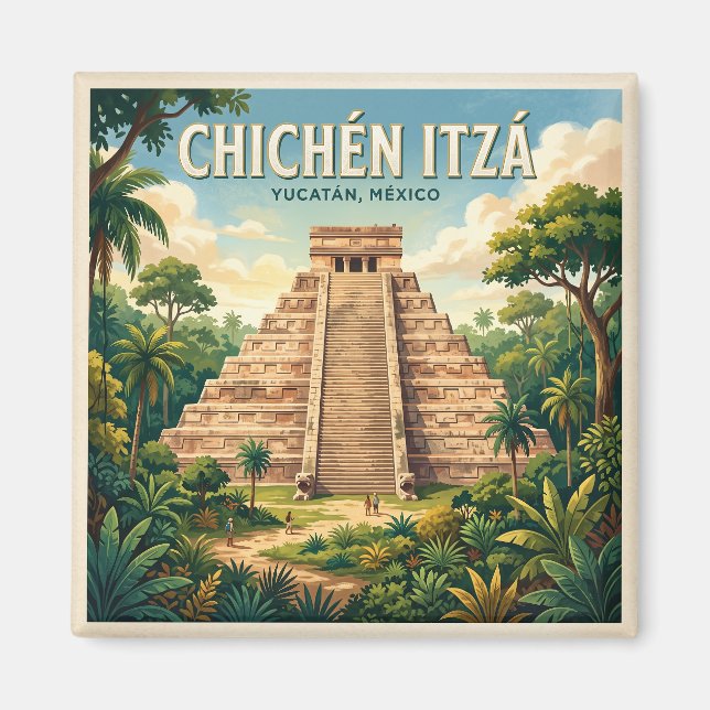 Chichén Itzá Mexico Magnet (Front)