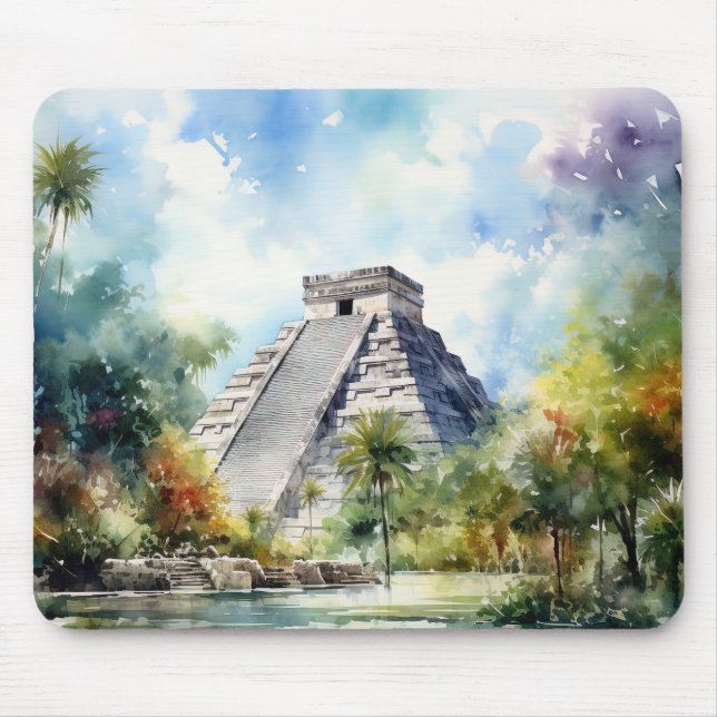 Chichen Itza, Mexico. Mouse Mat (Front)