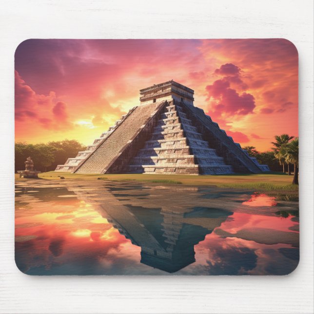 Chichen Itza, Mexico. Mouse Mat (Front)