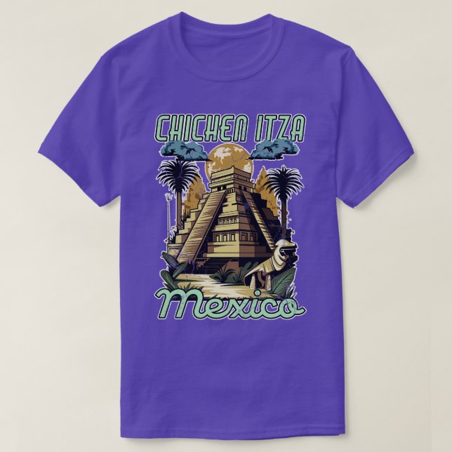 Chichen Itza Mexico Pyramids T-Shirt (Design Front)