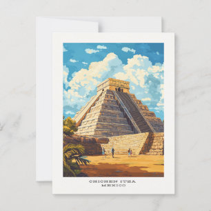 Chichen Itza Mexico Travel Postcard