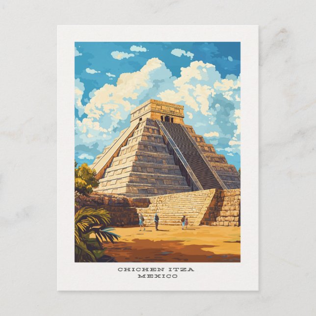 Chichen Itza Mexico Travel Postcard (Front)