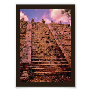 Chichen Itza Staircase Photo Print