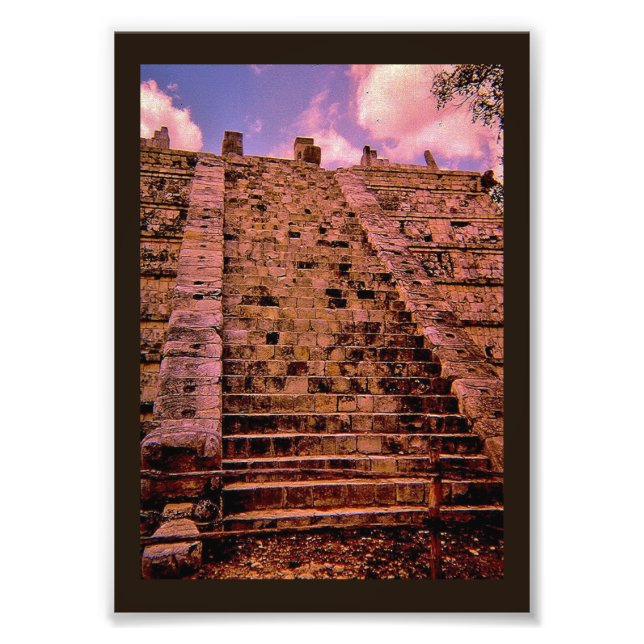 Chichen Itza Staircase Photo Print (Front)
