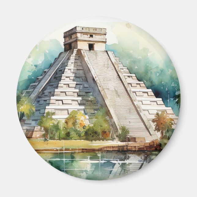 Chichen Itza, Stretched  Magnet (Front)