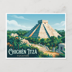 Chichén Itzá Valladolid Mexico Postcard