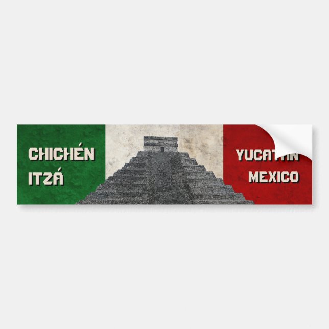 Chichén Itzá, Yucatán, Mexico Bumper Sticker (Front)