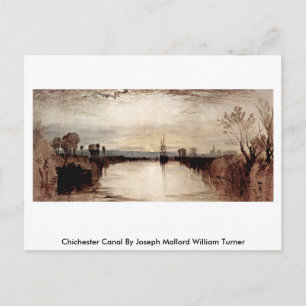 Chichester Canal By Joseph Mallord William Turner Postcard