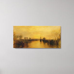 Chichester Canal, c.1829 Canvas Print