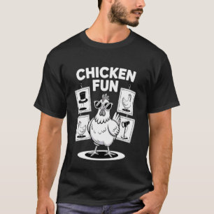 Chick-A-Boom Funny Chicken Rooster Wearing Sunglas T-Shirt