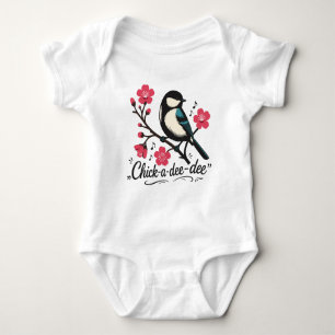 Chick-a-dee-dee-dee chickadee bird call baby bodysuit