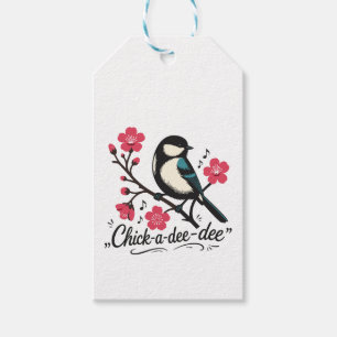 Chick-a-dee-dee-dee chickadee bird call gift tags