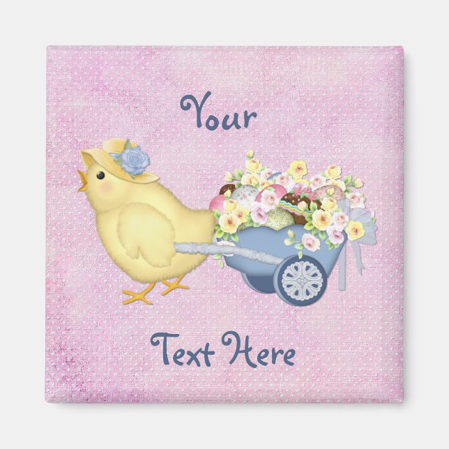 Chick and Cart Magnet (Front)