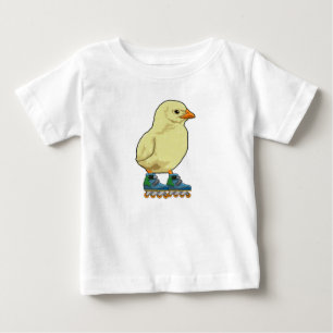 Chick as Inline skater with Inline skates Baby T-Shirt