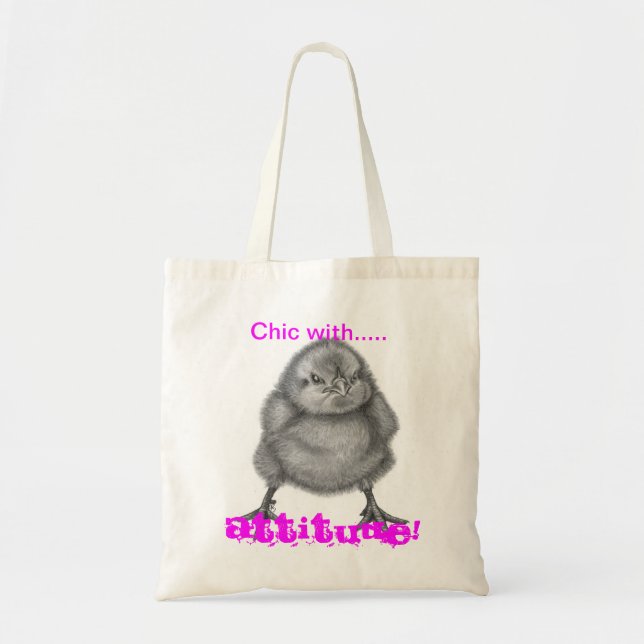 Chick bird with attitude bag (Front)