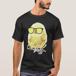 Chick Boss Farm Animal Chicken Easter T-Shirt