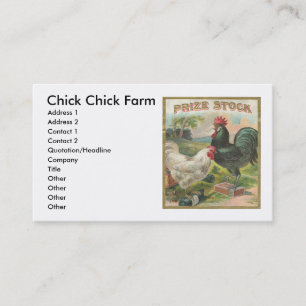 Chick Chick Farm Business Card