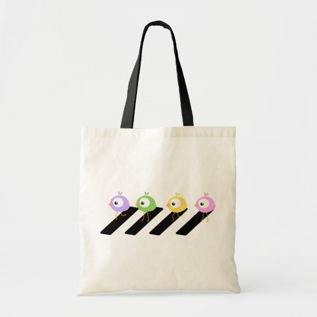 Chick Crossing -Beatles Abbey Road style tote bag (Front)