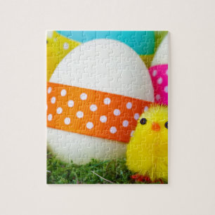 chick easter egg hunt jigsaw puzzle