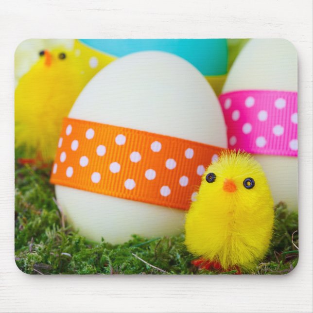 chick easter egg hunt mouse mat (Front)