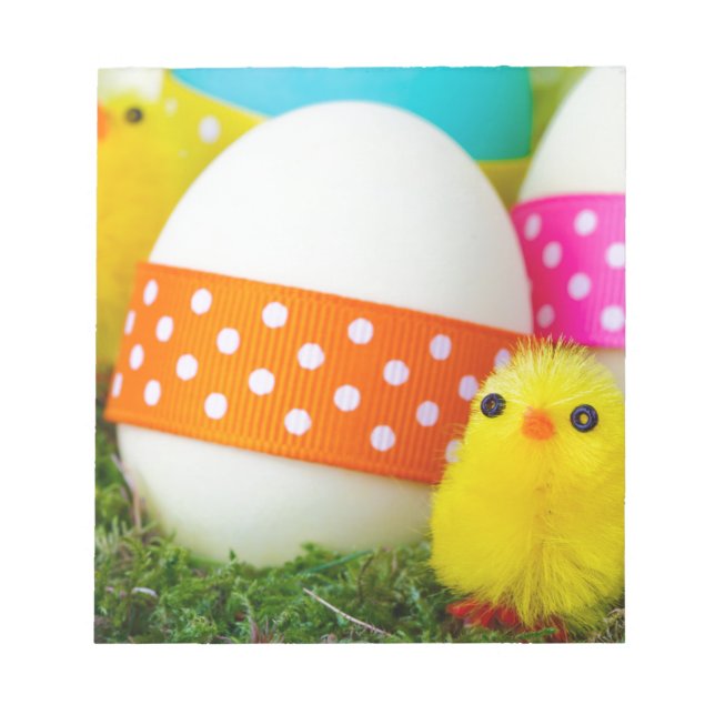 chick easter egg hunt notepad (Front)
