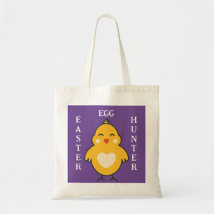 Chick Easter Egg Hunter Tote Bag