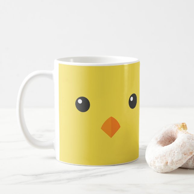 Chick Face Coffee Mug (With Donut)